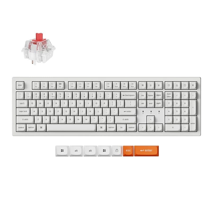 Keychron K10 Max QMK Mechanical Keyboard Full Layout, Tri-mode, RGB, QMK/Launcher, Hotswap