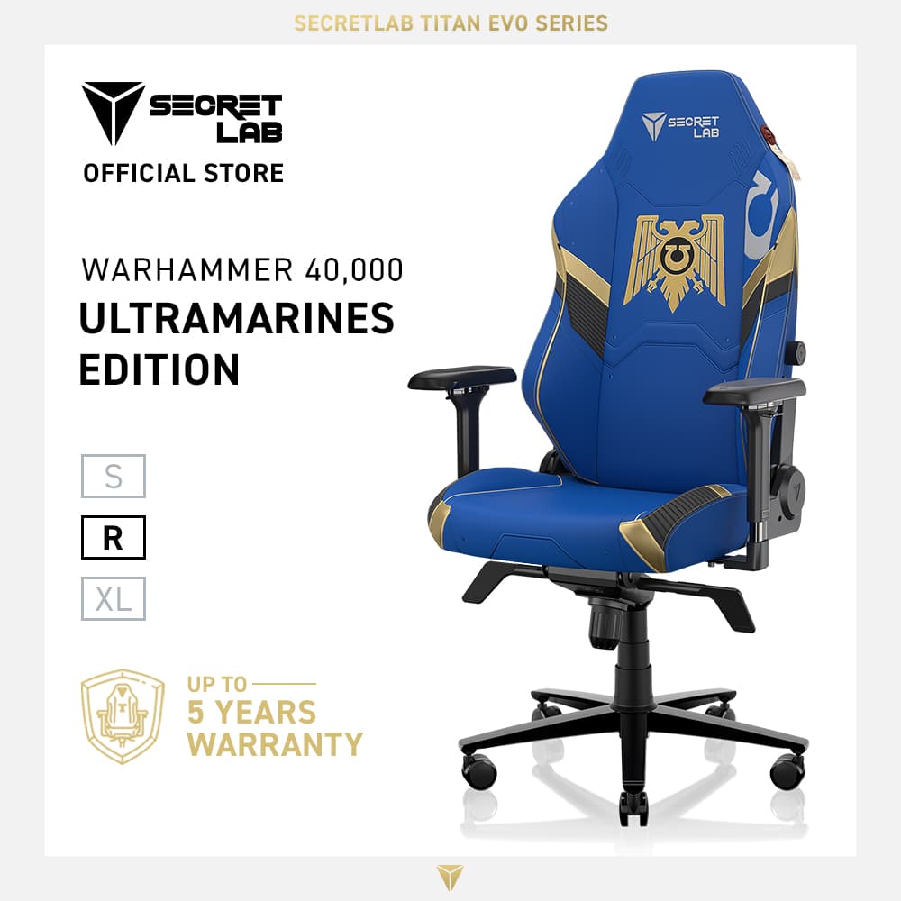 Secretlab TITAN Evo NEO™ Ergonomic Gaming Chair - Warhammer 40,000 Ultramarines with Head Pillow