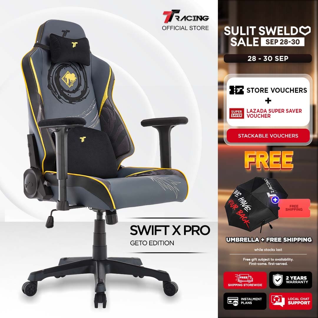 TTRacing Swift X 2020 Swift X Pro Gaming Chair Office Chair Ergonomic Chair Gaming Seat - 2 Years Official Warranty