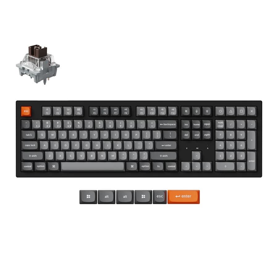 Keychron K10 Max QMK Mechanical Keyboard Full Layout, Tri-mode, RGB, QMK/Launcher, Hotswap