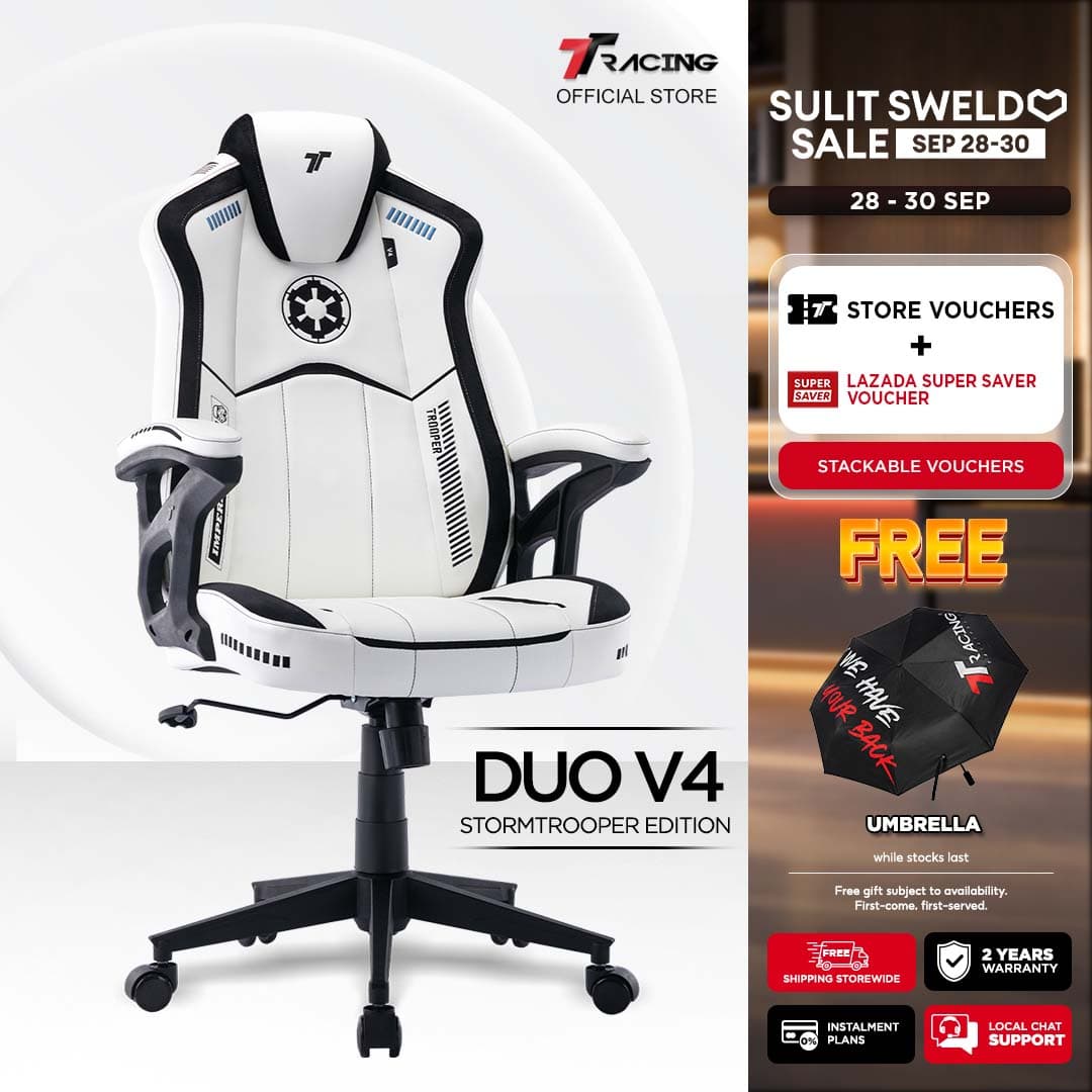 TTRacing Duo V3 Duo V4 Pro Gaming Chair Ergonomic Office Chair Gaming Seat - 2 Years Official Warranty
