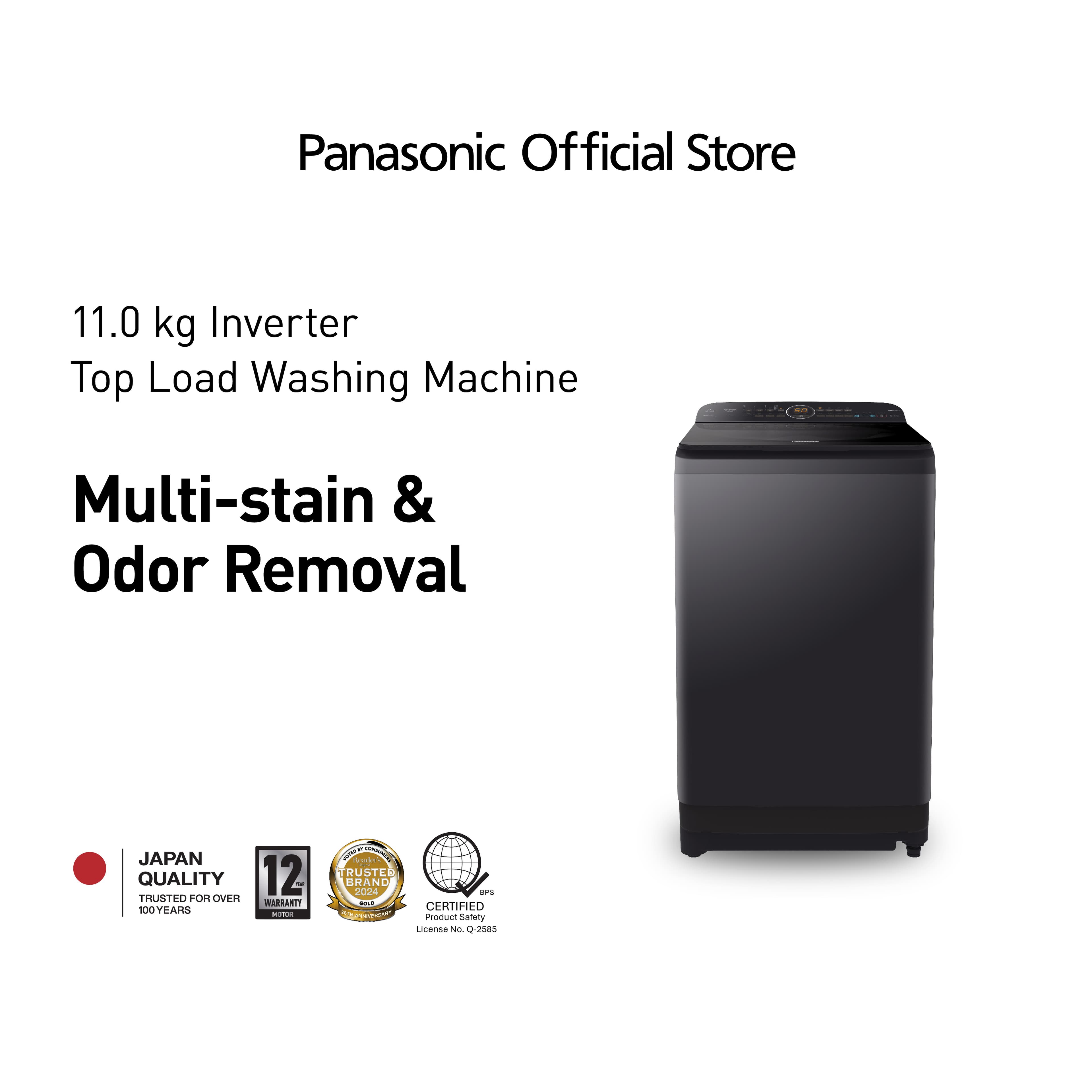 Panasonic NA-FD11X1BRM 11 kg Top Load Fully Automatic Inverter Washer with Care+ Stain Expert w/ water Bazooka Feature