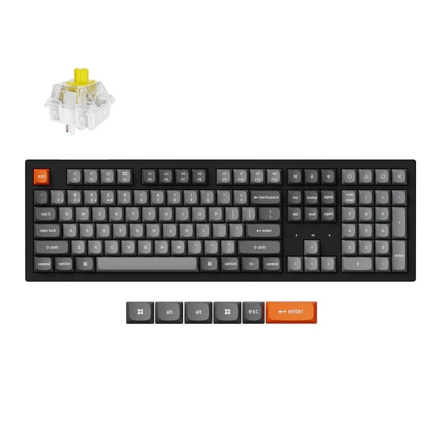 Keychron K10 Max QMK Mechanical Keyboard Full Layout, Tri-mode, RGB, QMK/Launcher, Hotswap