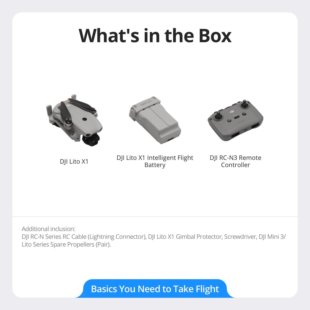 DJI Lito X1 Drone - 1/1.3 Inch Sensor
