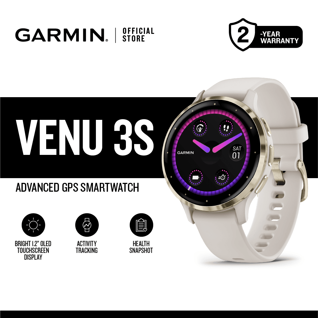 Garmin Venu 3S, Wellness Advanced, GPS, Wi-Fi Smartwatch, for Indoor Activities, 41mm