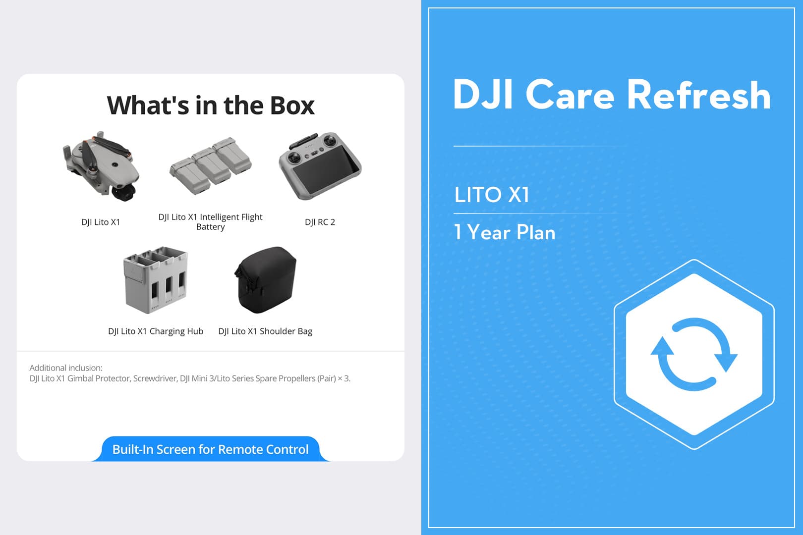 DJI Lito X1 Drone - 1/1.3 Inch Sensor