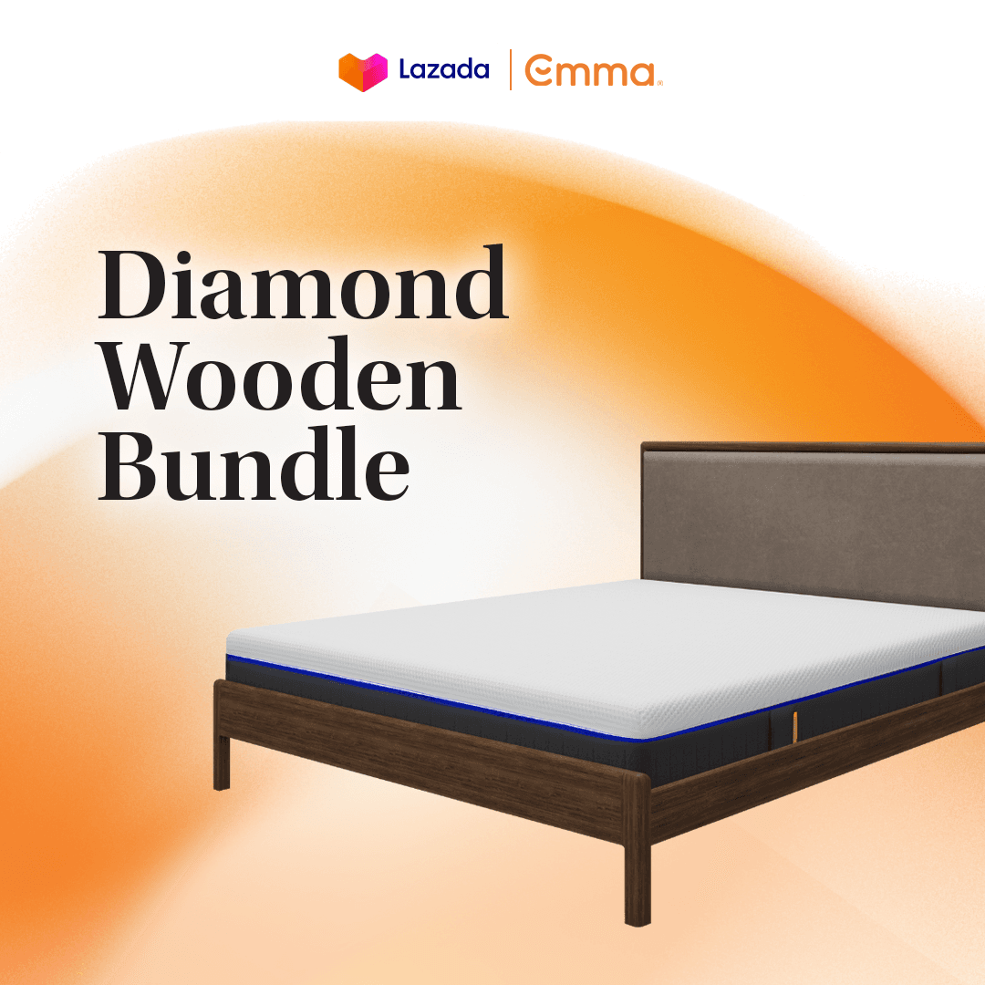 Diamond Wooden Bed Bundle
