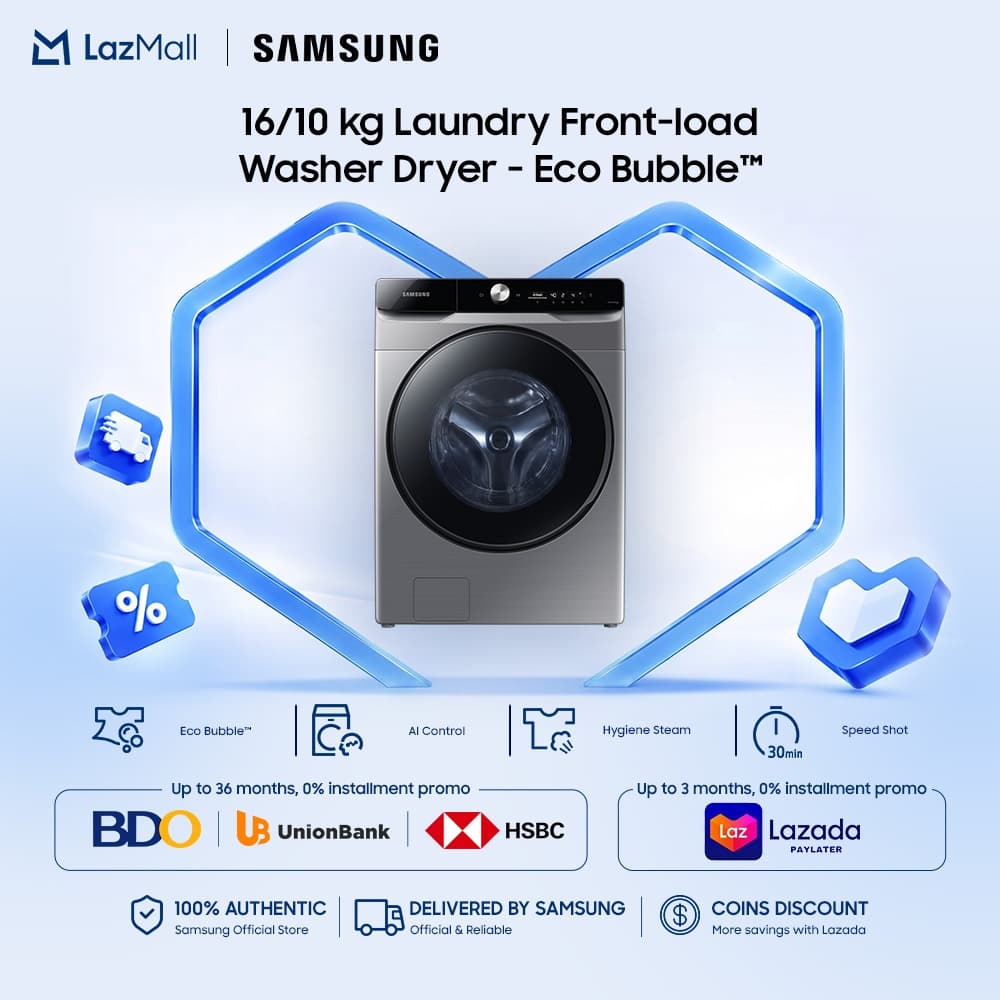 Samsung Front-Load Washer Dryer 16kg + 10kg