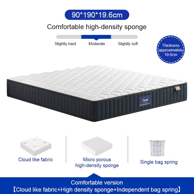 DreaME 9/12inch Spring Mattress Single/Twin/Queen/King Size Optional 10 Years Warranty Memory Foam Mattress Medium Hardness Double Bed Mattress with Great High Rebound Bed Sponge Cushion and Spring, Fitting for Multi-Age and Weight Groups, Fast Ship