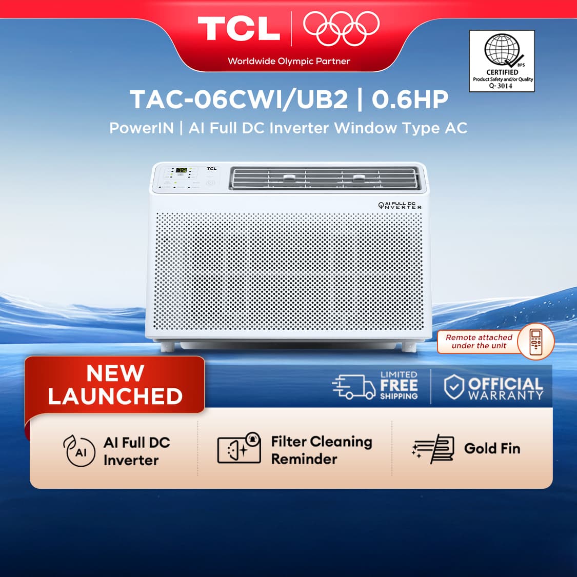 TCL UB2 Series Window-Type Air Conditioner - Aircon