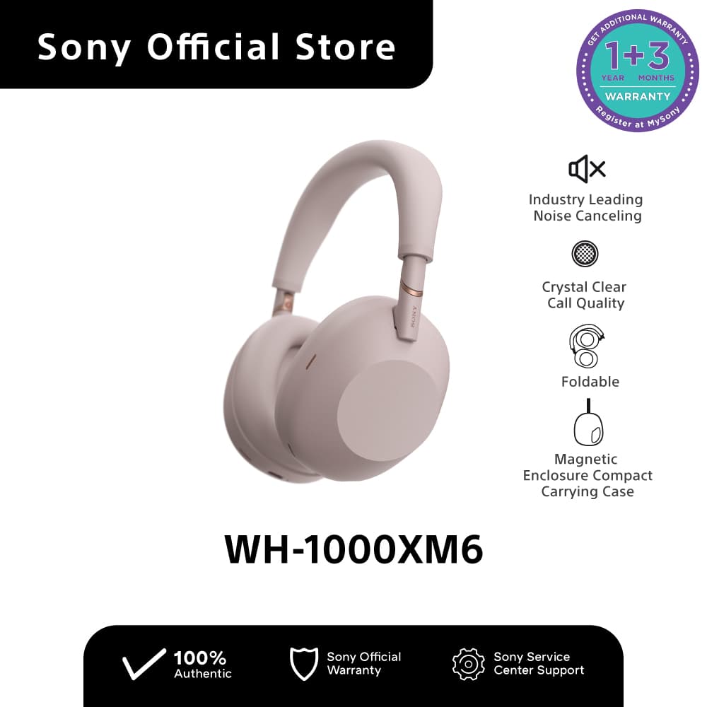Sony WH-1000XM6 / WH 1000XM6 Wireless Best Noise Cancelling Bluetooth Headphones