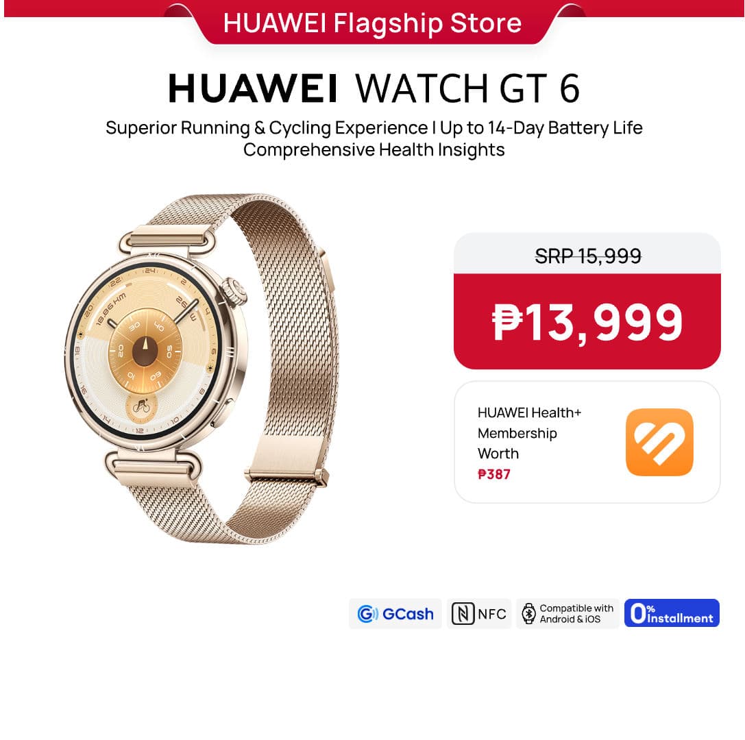HUAWEI WATCH GT 6 Series Smartwatch l Advanced Outdoor Sports l Superior Running & Cycling Experience l ECG Analysis l Up to 21-Day Battery Life