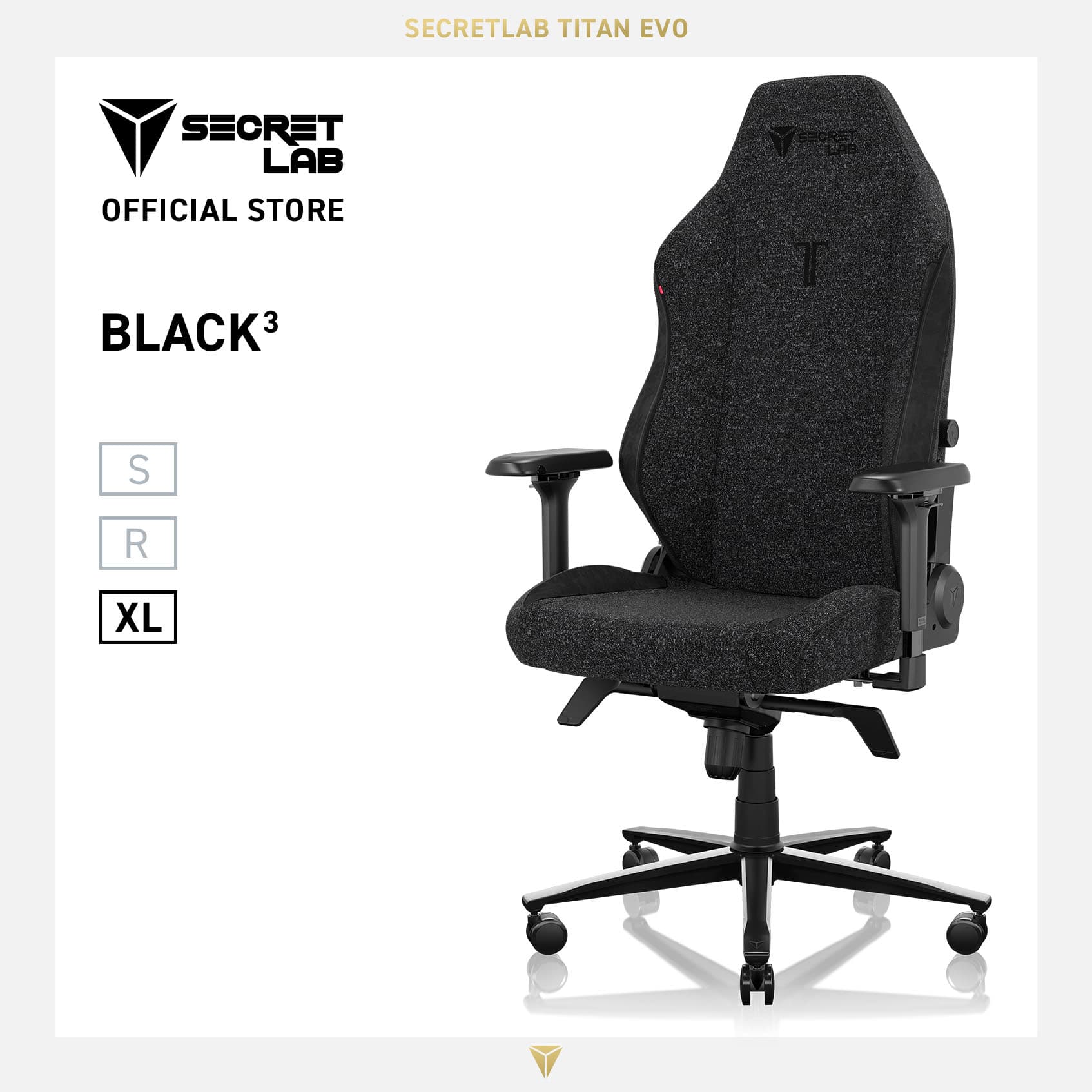 Secretlab TITAN Evo SoftWeave® Plus Fabric Ergonomic Gaming Chair - BLK3 with Head Pillow