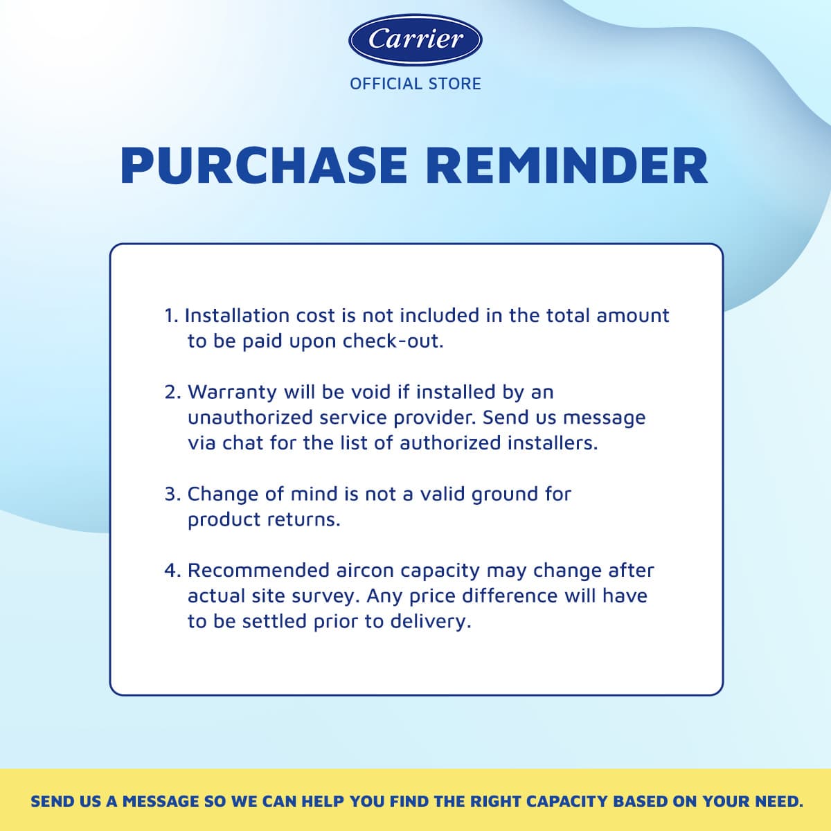 Carrier Neo Inverter Split-Type Air Conditioner 1.0HP