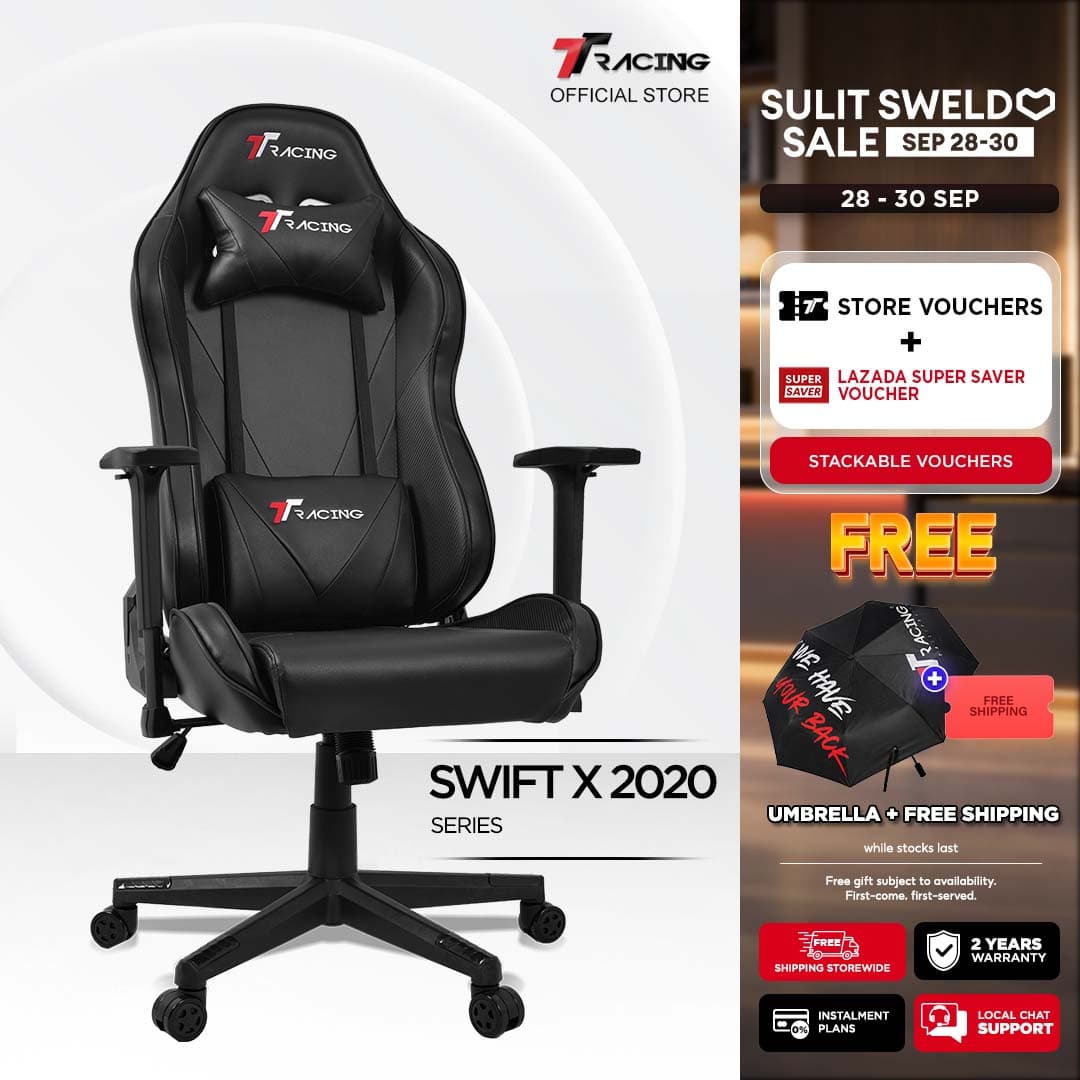 TTRacing Swift X 2020 Swift X Pro Gaming Chair Office Chair Ergonomic Chair Gaming Seat - 2 Years Official Warranty