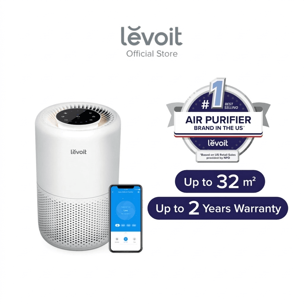 Levoit Core 200S Smart Air Purifier True HEPA up to 32 m² (Air Purifier for Home)