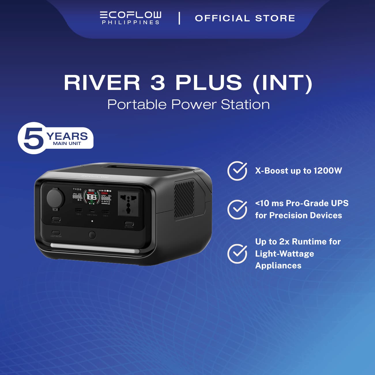 EcoFlow River 3 Plus Portable Power Station