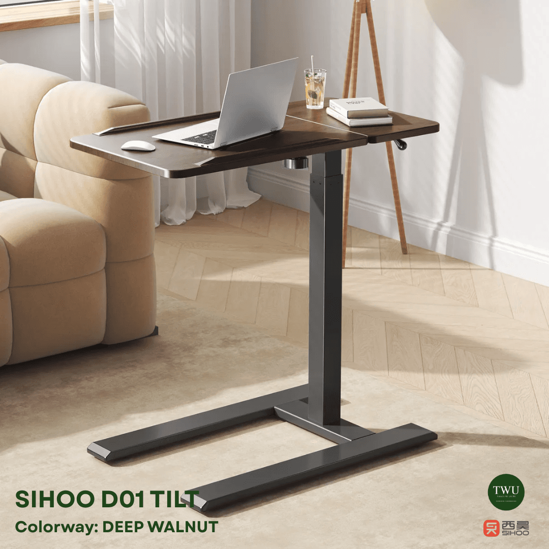 SIHOO D01 Multifunctional Ergonomic Desk Table: Classic (non-tilt) and Tilt Tabletop