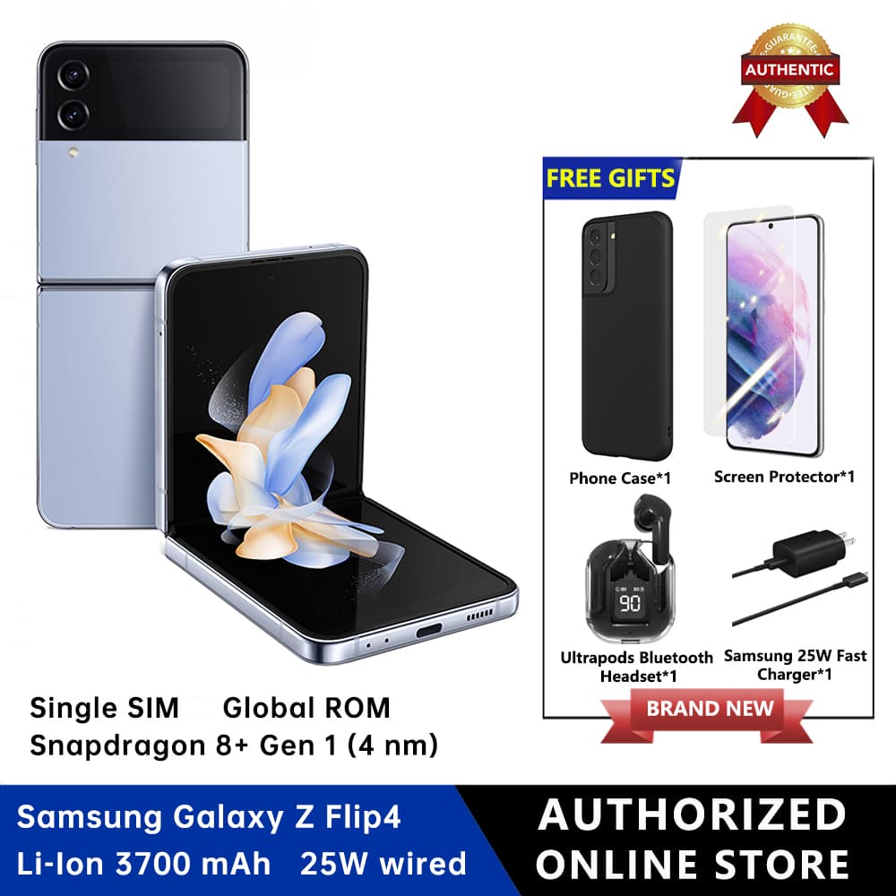 Samsung Galaxy Z Flip 4 Cell Phone 8GB RAM+128GB ROM Single Sim Smartphone