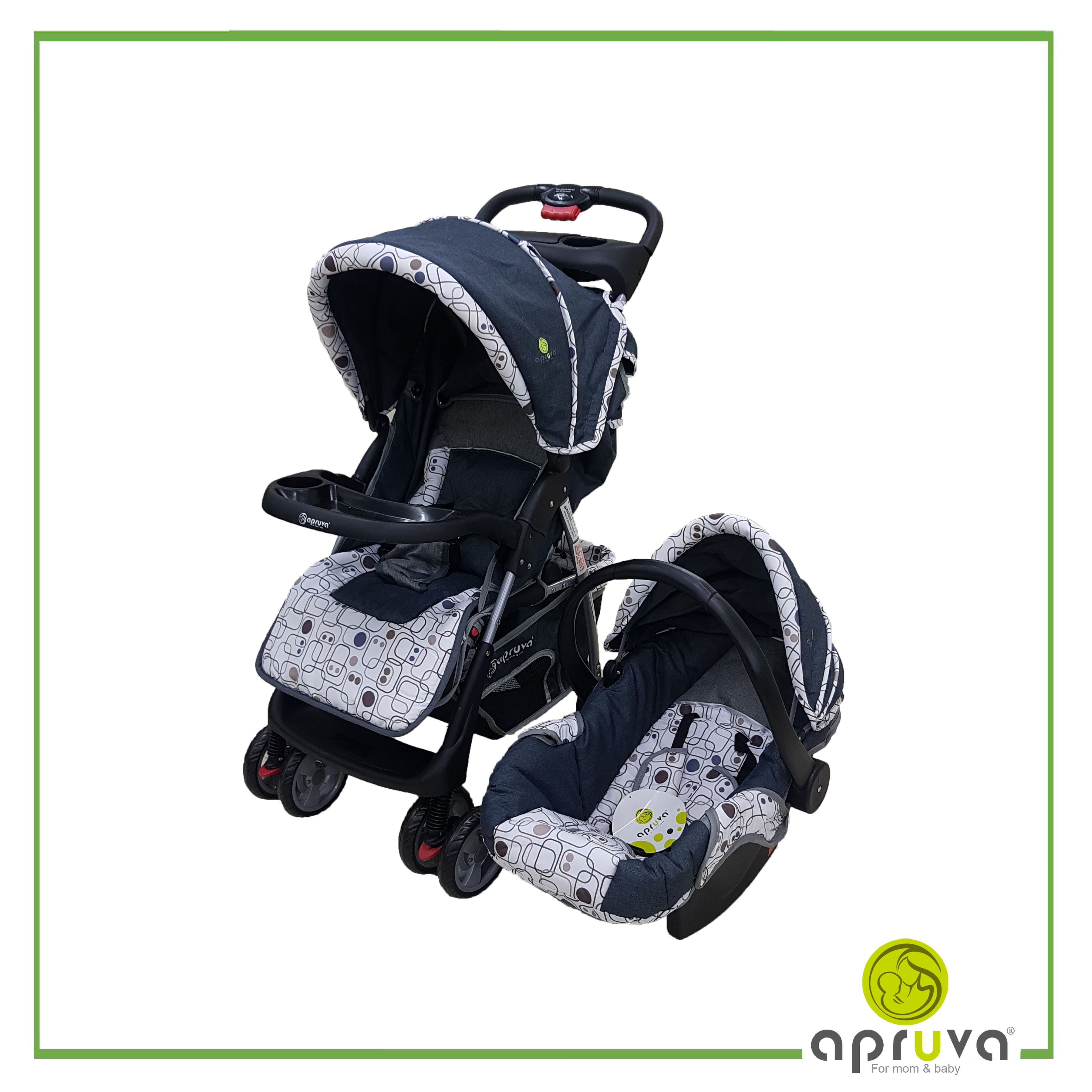 Apruva One-Touch Stroller w/ Car Seat (SD12)
