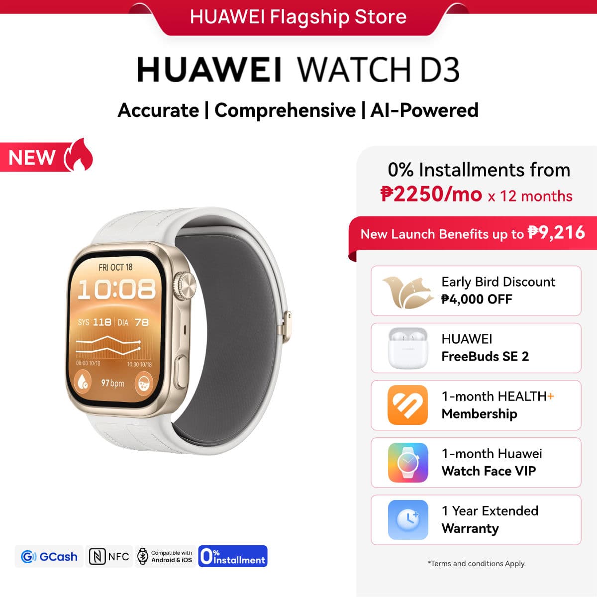 HUAWEI WATCH D3 Smartwatch