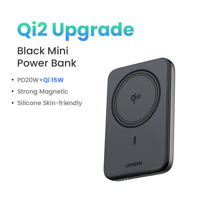 UGREEN 15W Magnetic Wireless 10000mAh Powerbank PD 20W Qi2 15W Wireless Fast Charging for iPhone 18 17 13 12 16 15 14 Portable Power Bank Para sa iPhone at Android Mabilis na Charging