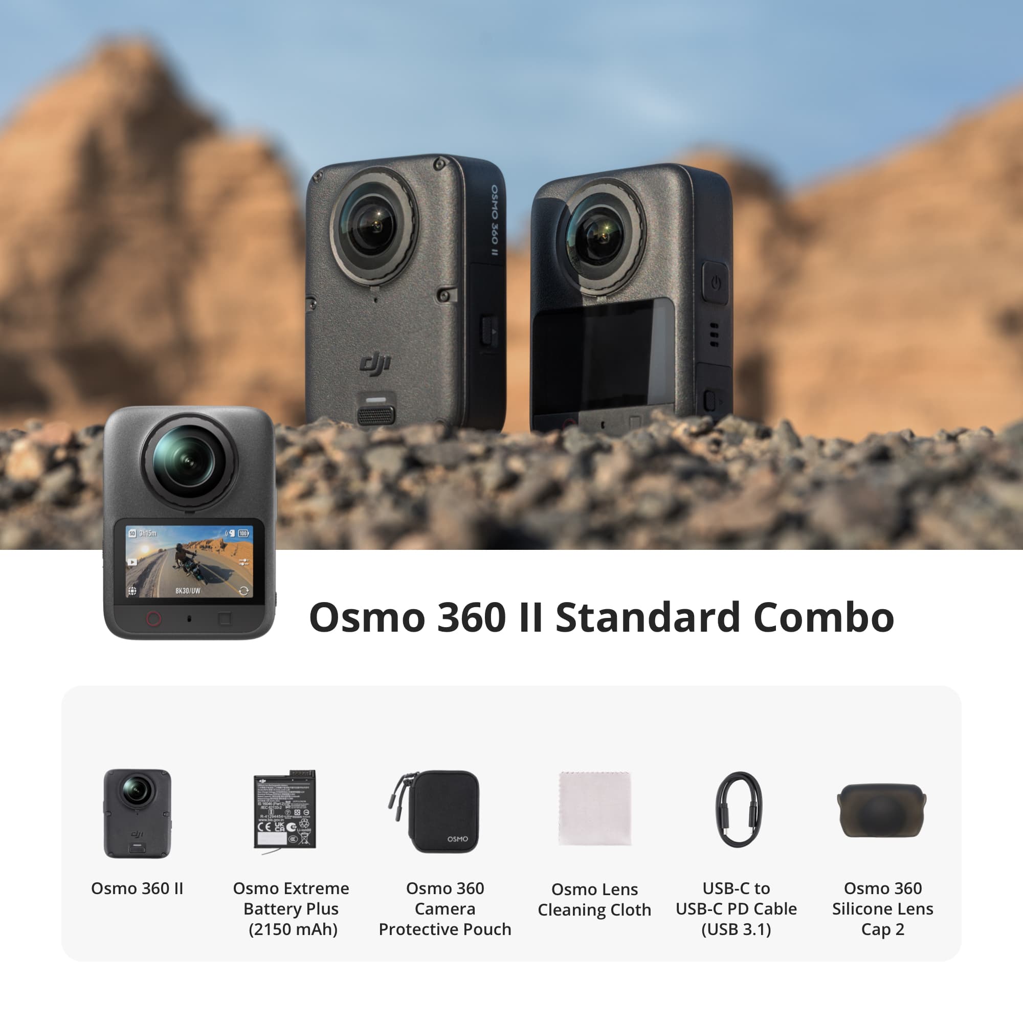 DJI Osmo 360 II, 8K 360° Camera