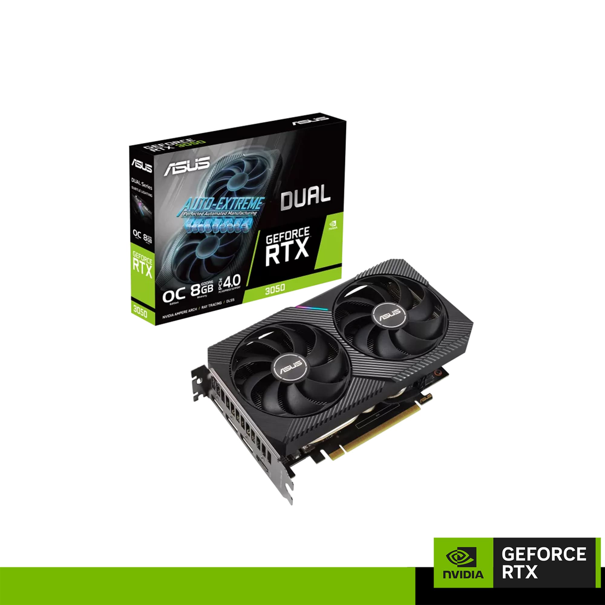 ASUS NVIDIA® GeForce® RTX™3050 DUAL OC Edition V2 (DUAL-RTX3050-O8G-V2) 8GB GDDR6 128BIT
