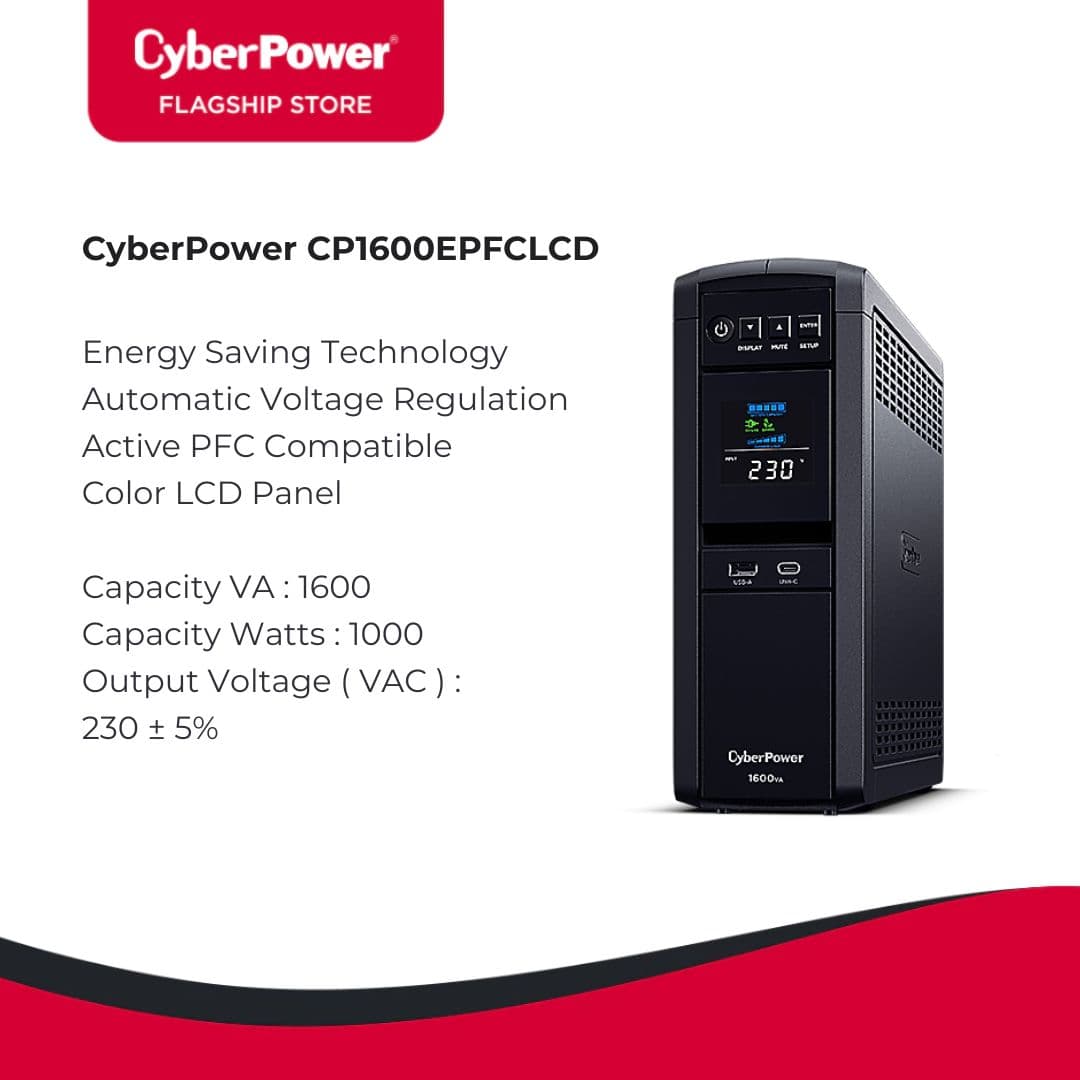 CyberPower CP1600EPFCLCD 1600VA/1000W