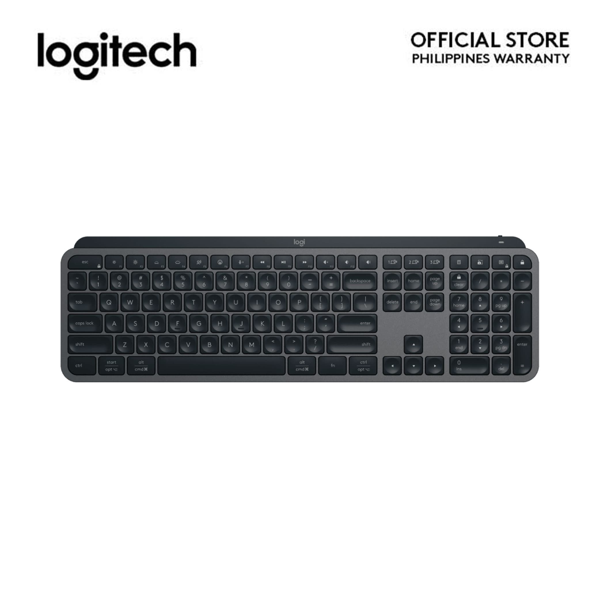 Logitech MX Keys S Multi-Device Ergonomic Design Advanced Wireless Illuminated Keyboard