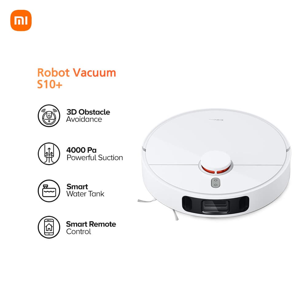 Xiaomi Robot Vacuum S10+ 4000Pa Powerful Suction App Control Sweep & Mop Robotic Vacuum Cleaner