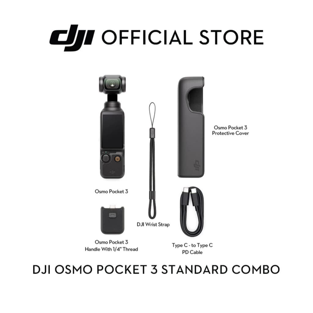 DJI Osmo Pocket 3 - Handheld 1-Inch CMOS & 4K/120fps