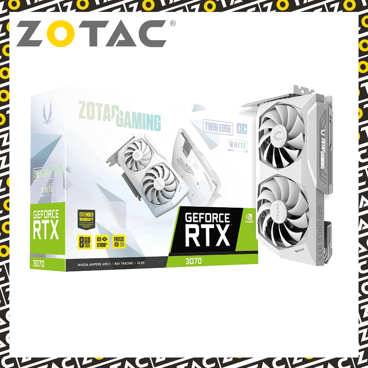 Zotac Gaming GeForce RTX 3070 Twin Edge OC White Edition LHR (ZT-A30700J-10PLHR)