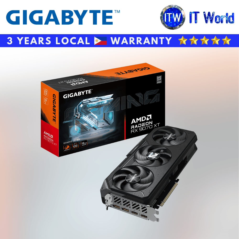 Gigabyte RX 9070 XT Gaming OC 16GB GDDR6 AMD Radeon Graphic Card (GV-R9070XTGAMING-OC-16GD)