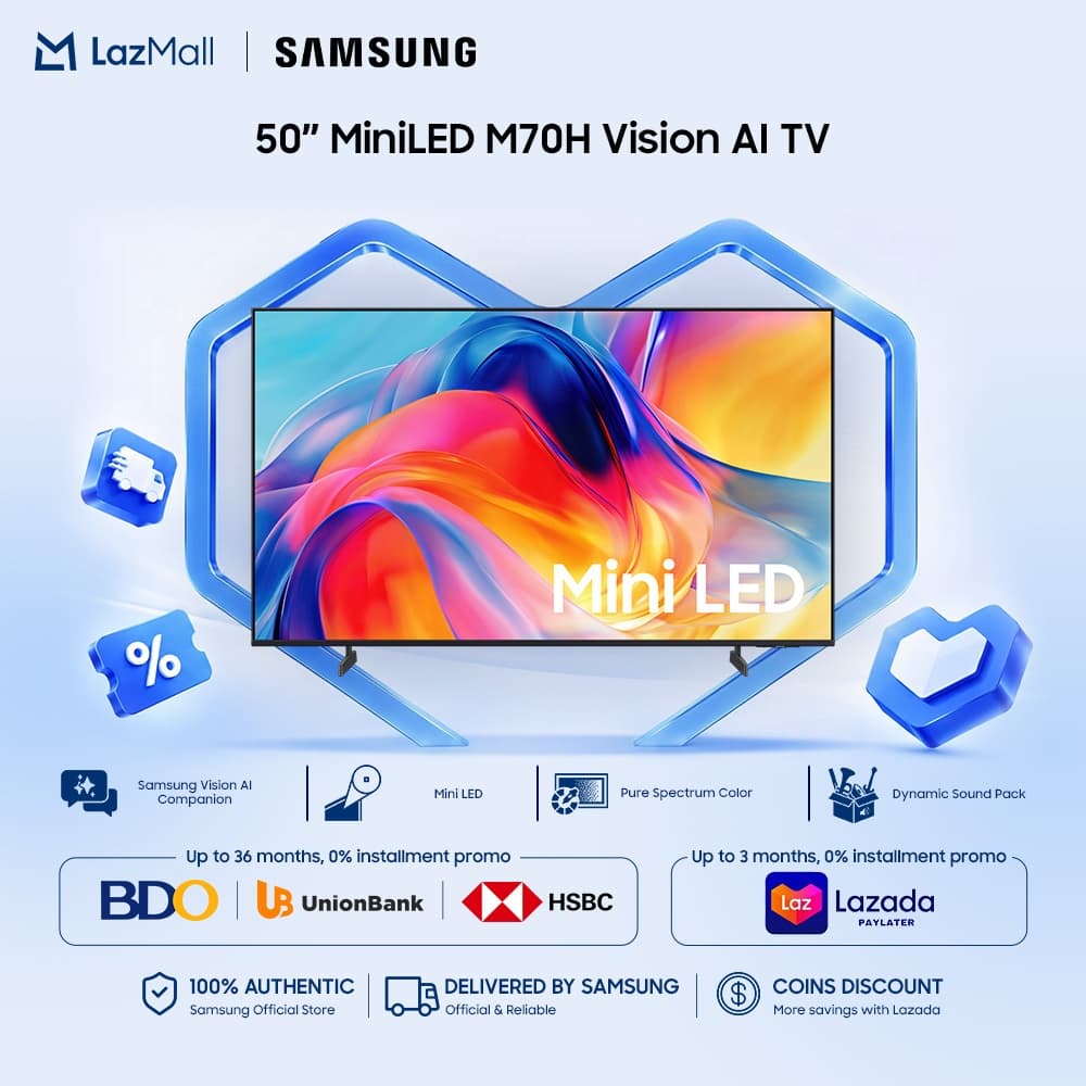 Samsung 50" Mini LED M70H 4K Samsung Vision AI Smart TV (2026)