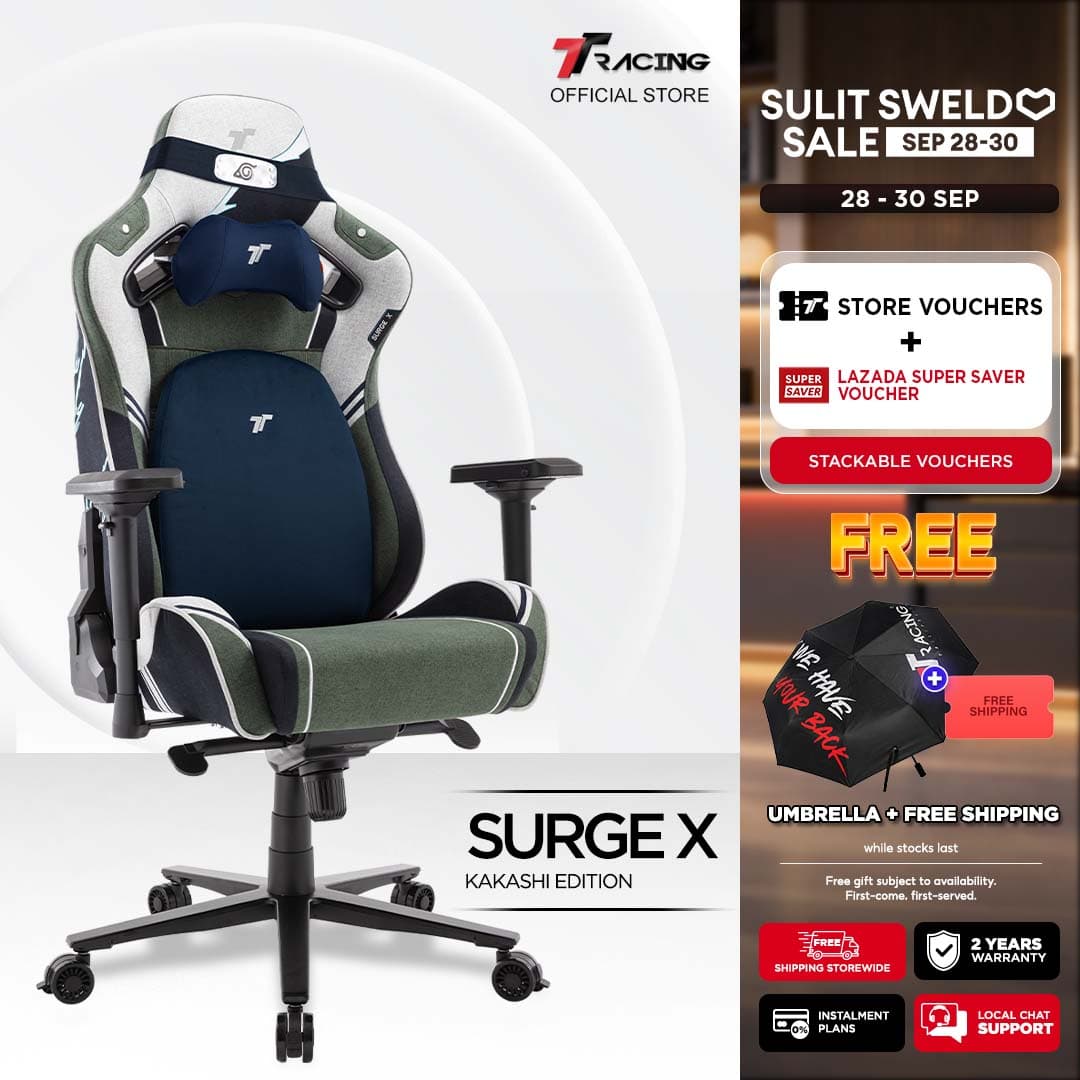 TTRacing Surge X Gaming Chair Ergonomic Home Office Chair Gaming Seat - 2 Years Official Warranty