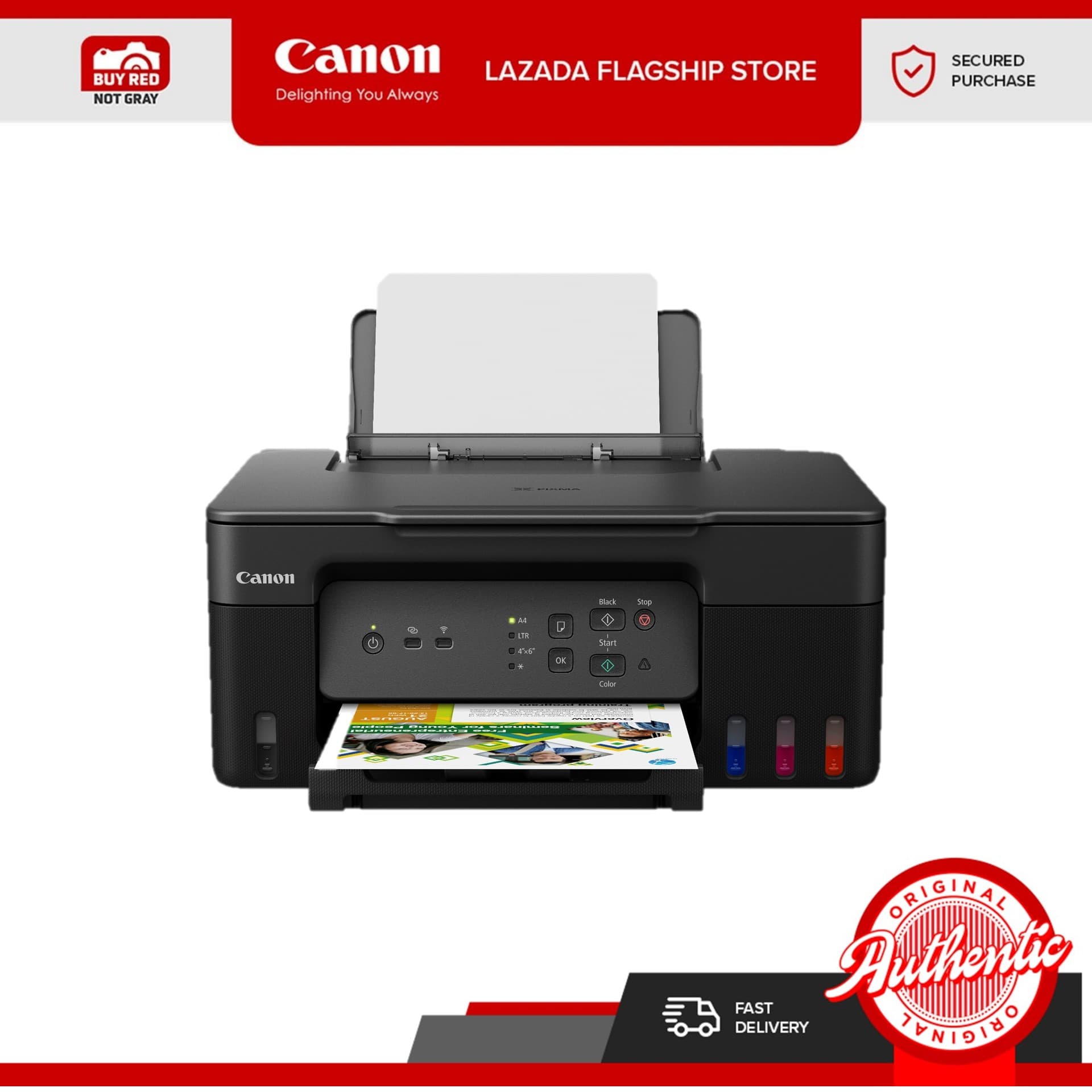 Canon Printer PIXMA G3730 Multi-function Print Scan Copy