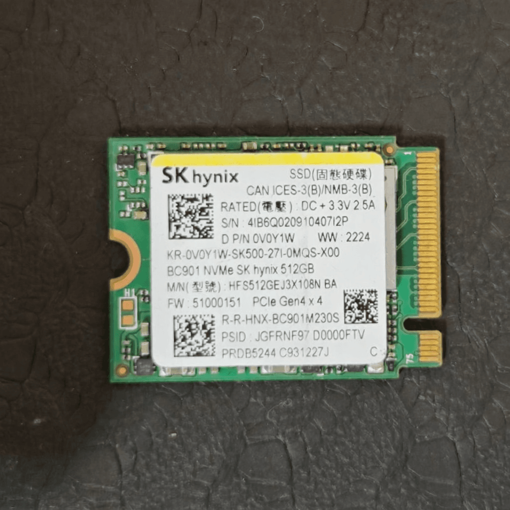 PCIe4.0 NVMe SSD 512GB