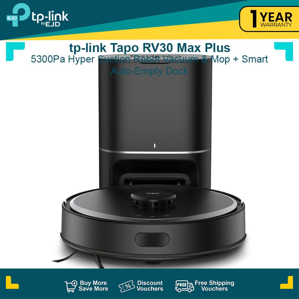 tp-link Tapo RV30 Max 5300Pa Hyper Suction Robot Vacuum & Mop