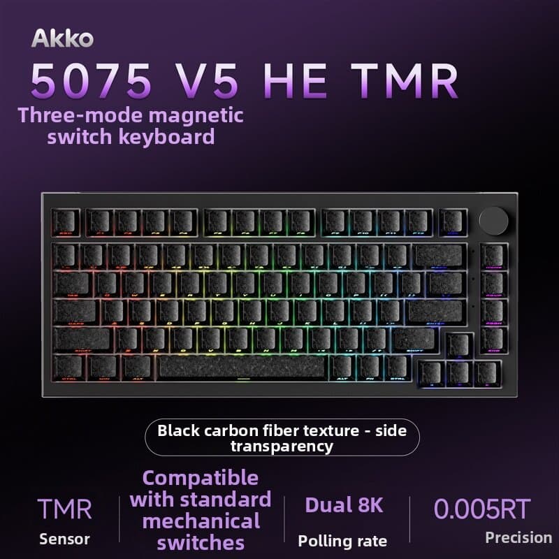 Tri-Mode Magnetic Axis TMR Dual-Lit Gaming Keyboard