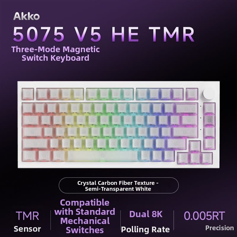 Tri-Mode Magnetic Axis TMR Dual-Lit Gaming Keyboard