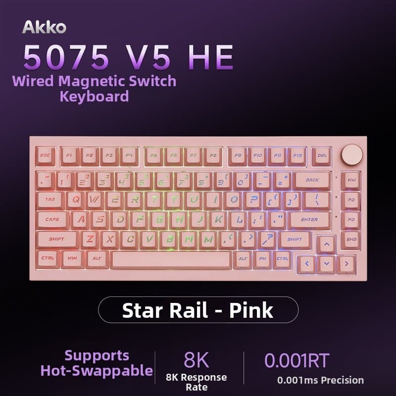 Tri-Mode Magnetic Axis TMR Dual-Lit Gaming Keyboard