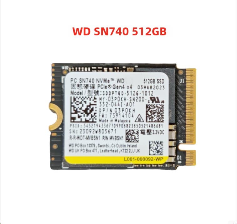 PCIe4.0 NVMe SSD 512GB