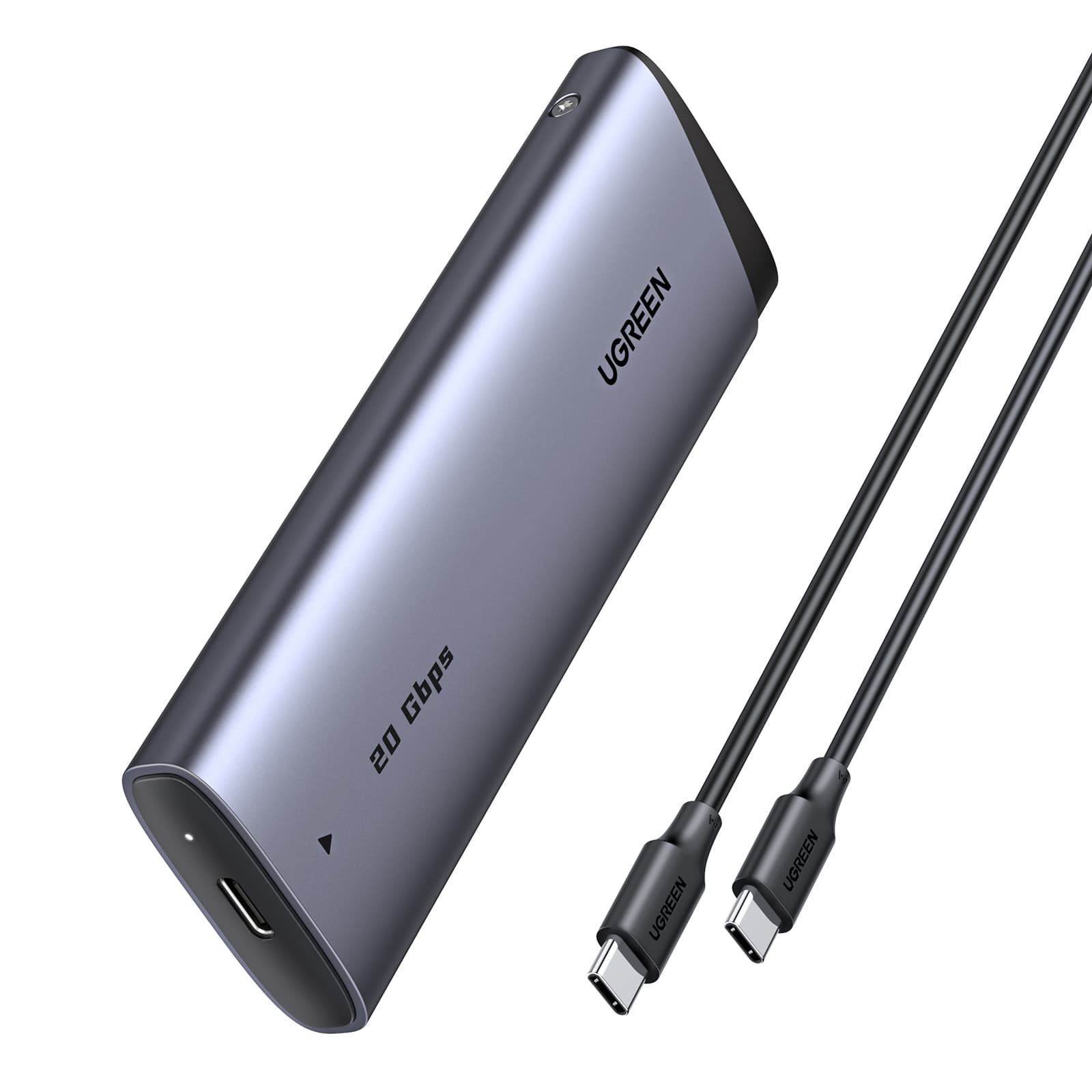UGREEN M.2 PCIe NVME SATA SSD Hard Disk Enclosure Solid State Drive Enclosure Case Hard Disk Adapter SSD Not Included