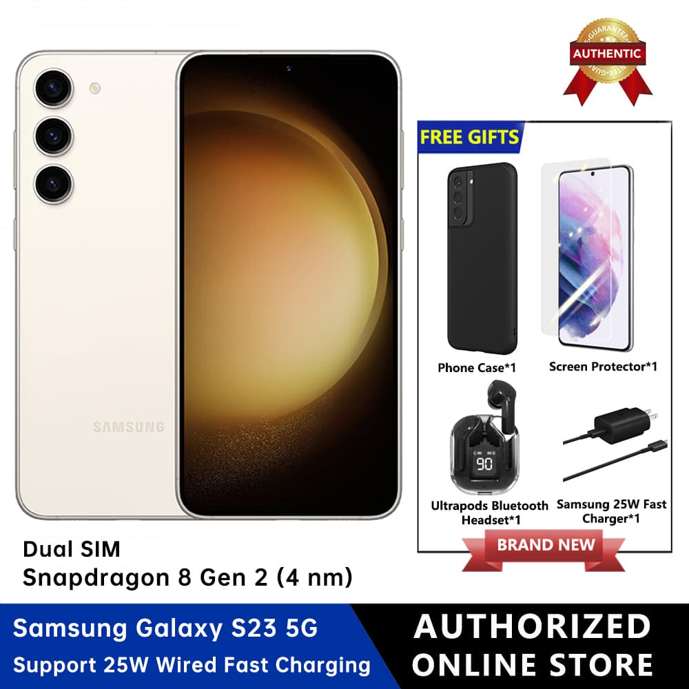 Samsung Galaxy S23 5G Dual SIM 8GB RAM + 128GB / 256GB ROM Smartphone
