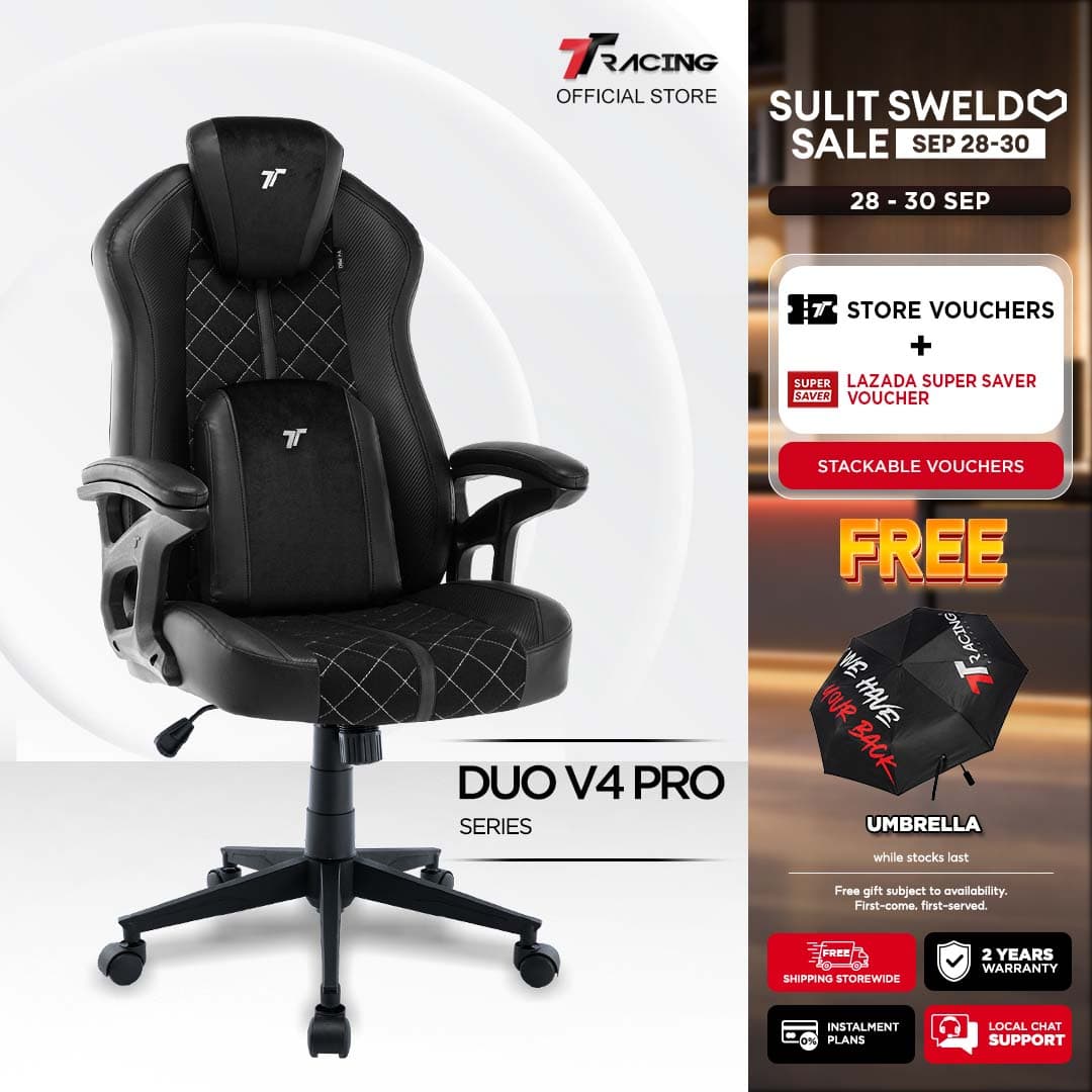 TTRacing Duo V3 Duo V4 Pro Gaming Chair Ergonomic Office Chair Gaming Seat - 2 Years Official Warranty