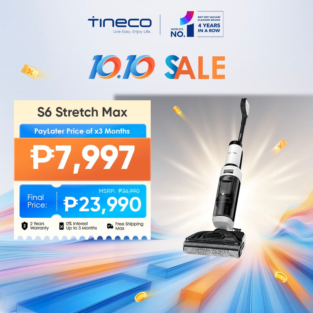 Tineco Floor One S6 Stretch Max Smart Wet Dry Vacuum Cleaner