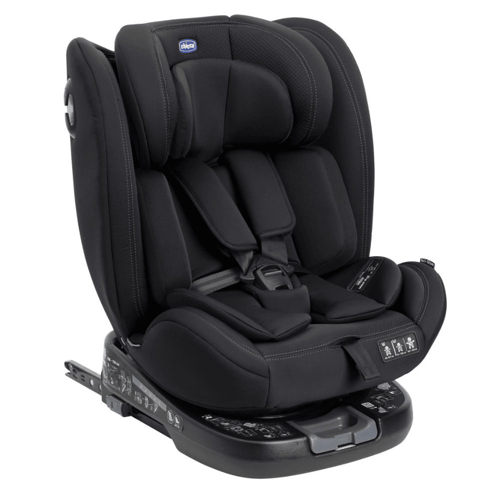 Chicco Unico Evo I-Size Convertible Car Seat DTI APPROVED WITH ICC from Birth to 12 Years old, ISOFIX, Reclining Child Car Seat, Easy to Install, Adjustable Headrest