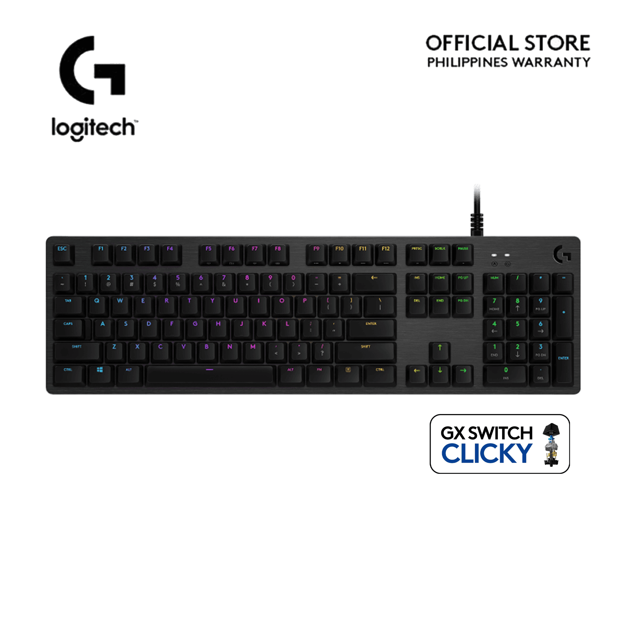 Logitech G512 Carbon Lightsync RGB GX Switch Wired Mechanical Gaming Keyboard