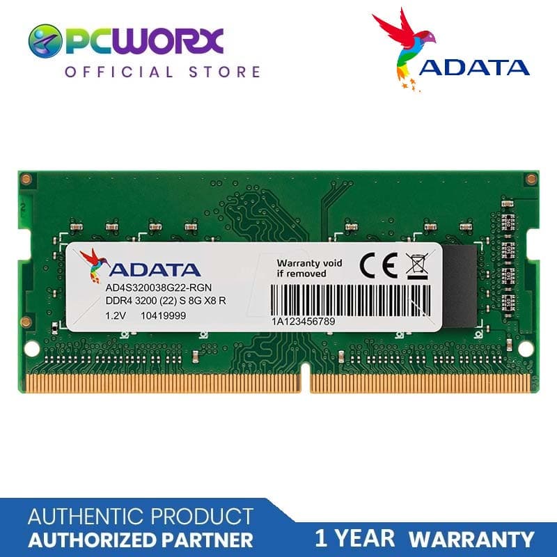Adata AD-AD4S32008G22-SGN 8GB DDR4 3200MHZ Sodimm